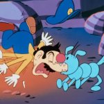 Kibidango bites Luigi's nose meme
