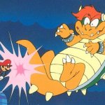 Mario deals Bowser the Final Blow
