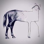 half badly drawn horse