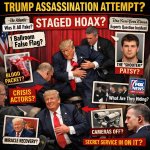 trump assassination staged conspiracy