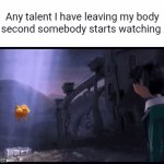 Adios | Any talent I have leaving my body the second somebody starts watching me: | image tagged in gifs,the lorax | made w/ Imgflip video-to-gif maker