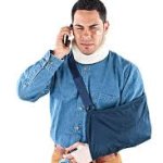 Hurt Man On Cell Phone
