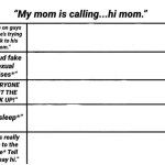 My mom is calling friends reaction