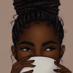 Sipping coffee/tea