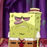 grumpy spongebob