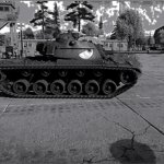 depressed M48 patton template