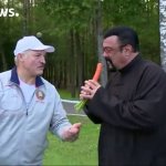 Segal eating a pumpkin's dick.
