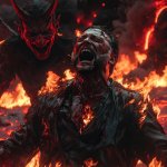 Satan MAGAt burning Hell Alex Jones Sins