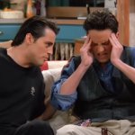 Chandler rubbing head