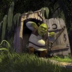 Shrek outhouse GIF Template