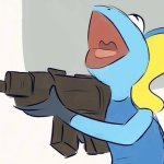 Inteleon with a gun