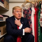Donald Trump Coward in Chief hiding in closet