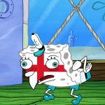 Flag shagger SpongeBob