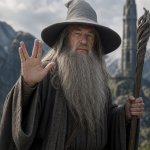 Gandalf Vulcan salute