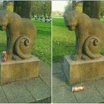 Cat statue meme