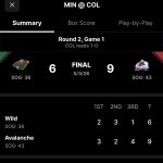 Hockey score