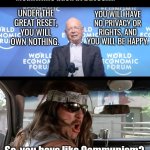 Great Reset Klaus Schwab and Communism