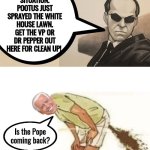 Geritol Joe, Agent Smith, code brown