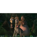 Marty, Gloria, & Melman Traumatized with Spacing meme