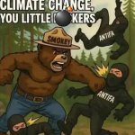 Smoky the Bear vs Antifa