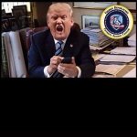 Donald Trump angrily posting on social media