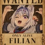 Bounty for this VTuber! Help locate this Cat! | image tagged in filian wanted poster,everything,fun,bounty hunter,memes,important | made w/ Imgflip meme maker