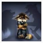 Wolf In between fighting parents