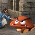 Jesus forgiving a goomba | image tagged in forgiveness | made w/ Imgflip meme maker