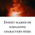 Distortus Rex scares who (Blank meme) meme