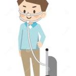 Man With Oxygen Tank