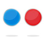 Red Blue Button