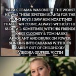 Dingle Barry exposed by Virginia Giufree
