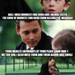 Saturdays At Your Place Midwest Emo Band Meme meme