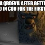 QRDEVIL MEME | POV:QRDEVIL AFTER GETTING KILLED IN COD FOR THE FIRST TIME | image tagged in tai lung at the computer,lol so funny | made w/ Imgflip meme maker