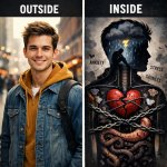 Outside VS Inside appearance of a person