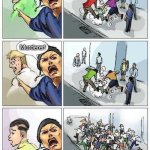 Which is worse? Thief, Murderer or AI? | Thief! Murderer! He use AI for drawing picture! | image tagged in thief murderer,ai | made w/ Imgflip meme maker