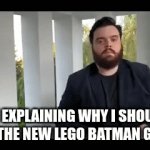day seventeen of making lego batman memes until the game comes out | me explaining why i should get the new lego batman game | image tagged in gifs,lego batman | made w/ Imgflip video-to-gif maker