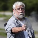 tired old man shooting