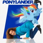 Liam Keel: Ponylander | image tagged in ponylander,liam keel,my little pony,mlp meme,rainbow dash,funny | made w/ Imgflip meme maker