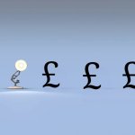 Five pounds | £; £; £; £ | image tagged in pixar logo | made w/ Imgflip meme maker