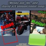 armored core 6 announcement temp meme