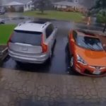 boat falling on car GIF Template