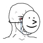 Crying Face Happy Mask