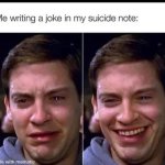 Peter crying and laugh
