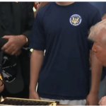 Volleyball girl with Trump