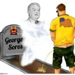 Patriot pays respects to Soros