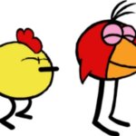 Happy Peep and chirp laughing