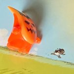 Running away from creature meme
