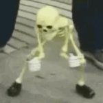 Dancing skeleton GIF Template