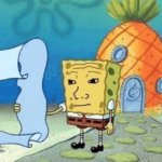 Spongebob reading